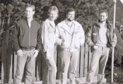 Golden Inspiration samlet i 1988.Fra venstre:  Michael, Kim, H-C og Hans.
